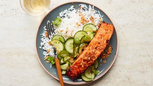 Air Fryer Salmon With Sweet Tamarind Glaze