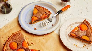 Apricot Tart With Whiskey-Pecan Frangipane