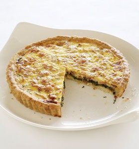 Arugula and Bacon Quiche