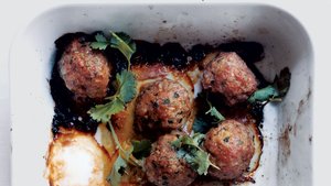 Asian Meatballs with Sesame Lime Dipping Sauce