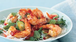 Asian Noodle Salad with Shrimp