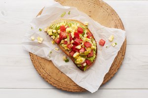 Avocado Toast with Tomato-Corn Salsa