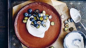 Baked Chocolate Tofu Cheesecake