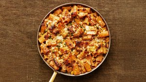 Baked Pasta and Leeks With Anchovy Cream