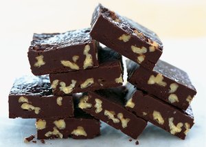 Bittersweet Chocolate and Walnut Fudge