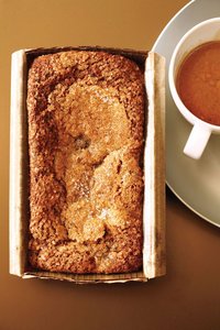 Black Sesame–Pear Tea Cake