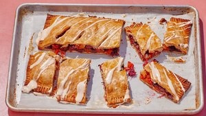 Blackberry and Dried Apricot Slab Pie