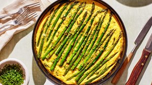 Blistered Asparagus Frittata