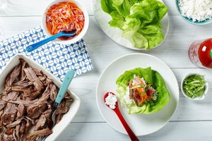 Bo Ssäm Grilled Pork and Pickled Slaw in Lettuce Cups