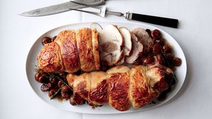 Boudin Blanc–Stuffed Turkey Breasts with Chestnuts