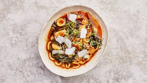 Brothy Pasta With Miso-Butter Turnips