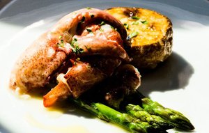 Butter-Poached Lobster with Asparagus and New Potatoes