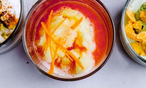 Campari Affogato with Lemon Sorbet