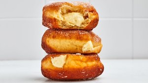 Cardamom-Cream-Filled Sugar Doughnuts