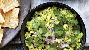 Celery-Spiked Guacamole with Chiles