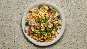Charred and Raw Corn Salad