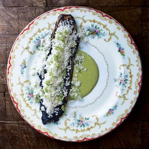 Charred Romaine with Tomatillo Dressing