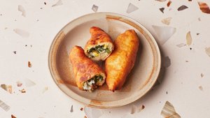 Cheese Spinach and Corn Piroshki