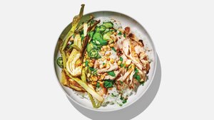 Chicken and Cucumber Rice Bowls