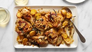 Chicken and Potato Gratin With Brown Butter Cream