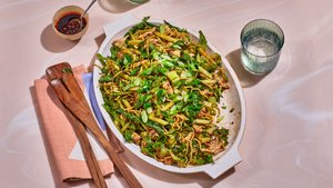 Chicken Noodle Salad With Spicy Peanut Sauce