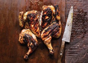 Chicken Under a Brick