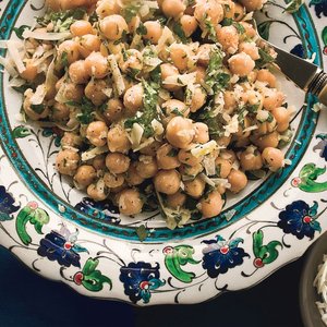 Chickpea Salad With Lemon, Parmesan, and Fresh Herbs