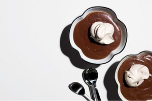 Chocolate Pudding with Espresso Whipped Cream