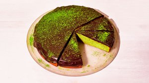 Chocolate-Matcha Butter Mochi Cake