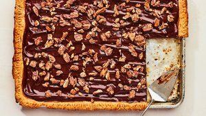 Chocolate-Pecan Sheet Pie With Molasses