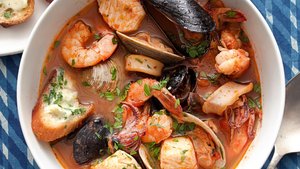 Cioppino Seafood Stew With Gremolata Toasts