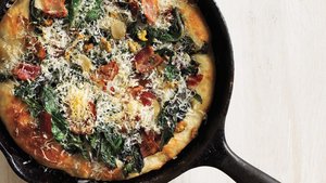 Clam, Chard, and Bacon Pizza