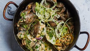 Clams in White Bean Sauce