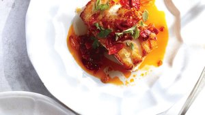 Cod With Chorizo and Breadcrumbs