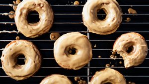 Coffee Doughnuts with Coffee Glaze