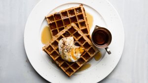 Coffee-Flavored Belgian Waffles
