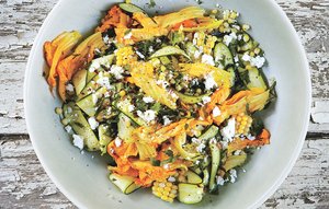 Corn and Zucchini Salad with Feta