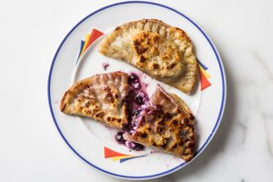 Cottage Cheese and Blueberry Pierogies