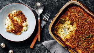 Creamed Pearl Onions and Fennel with Crispy Spiced Breadcrumbs