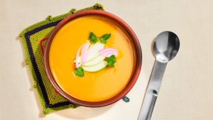 Creamy Butternut Squash and Plantain Soup