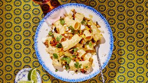Creamy Elote Corn Pasta