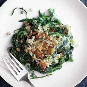 Creamy Lamb's-Quarters Gratin