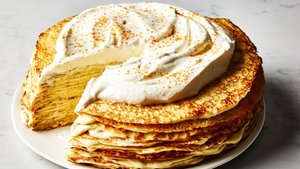 Crepe Cake With Whipped Cream