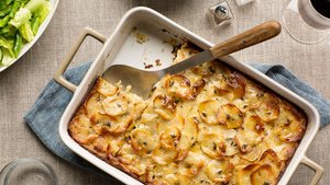 Crispy Potato-Leek Kugel