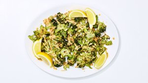 Crispy Roasted Broccoli With Tahini Sauce