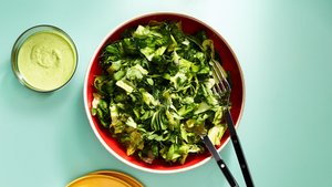 Crunchy Greens With Fat Choy Ranch