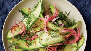Cucumber Salad With Onion and Dill