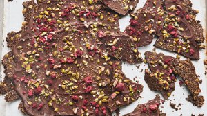 Dark Chocolate Flax Bark