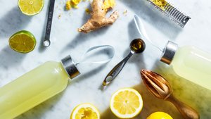DIY Lemon-Ginger Electrolyte Drink