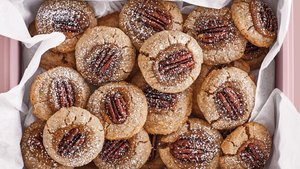 Double Pecan Thumbprints